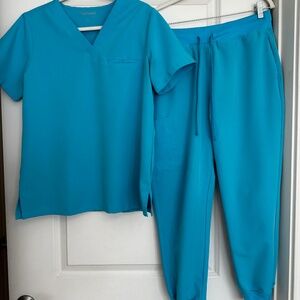 Mandala Scrub Set (Pacific Blue)